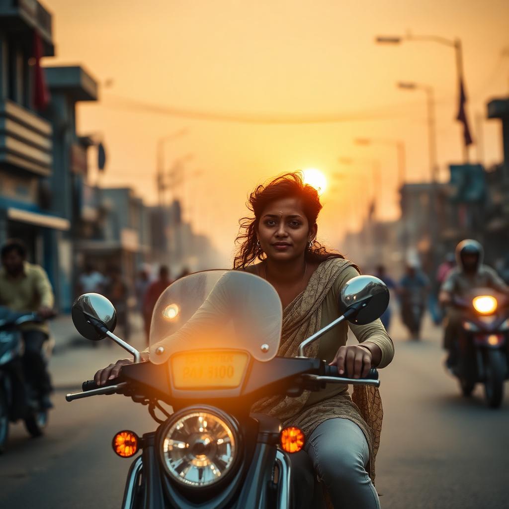 Customer riding in Varanasi